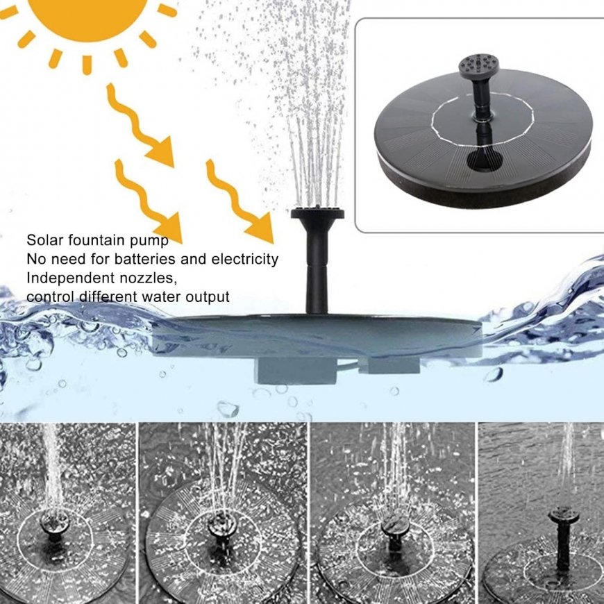 Solar Garden Floating Fountain + Filter – 5