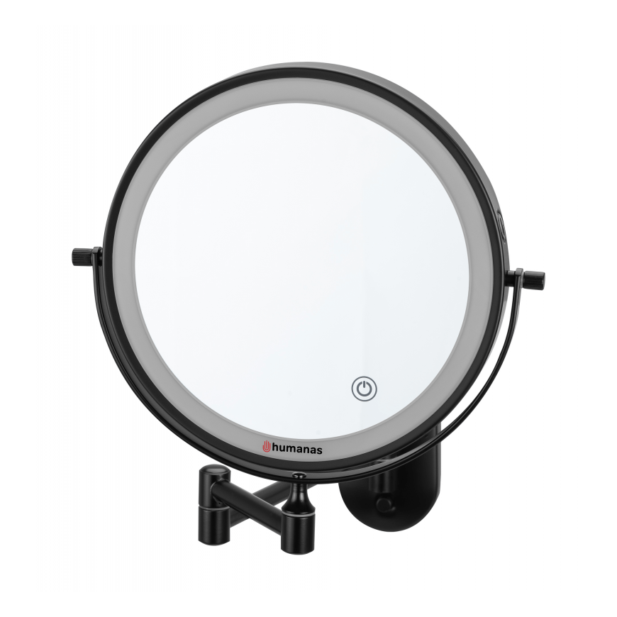 Humanas HS-BM01 Bathroom Mirror with LED Lights - Black
