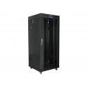 Lanberg free standing rack 19inch cabinet 27U 600x600 glass door LCD flat pack black Itseseisova tel Lanberg free standing rack 19inch cabinet 27U 600x600 glass door LCD flat pack black Itseseisova tel