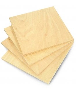 Autotune Birch plywood - 8mm - format 160x160mm - 4 pcs