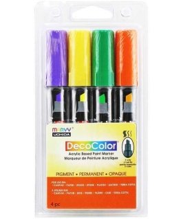 Акриловые маркеры Marvy Decocolor Acrylic 315-4D, 4 шт.