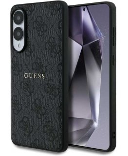 Dėklas Guess 4G Ring Classic Logo MagSafe Samsung Galaxy S25 Edge juodos spalvos