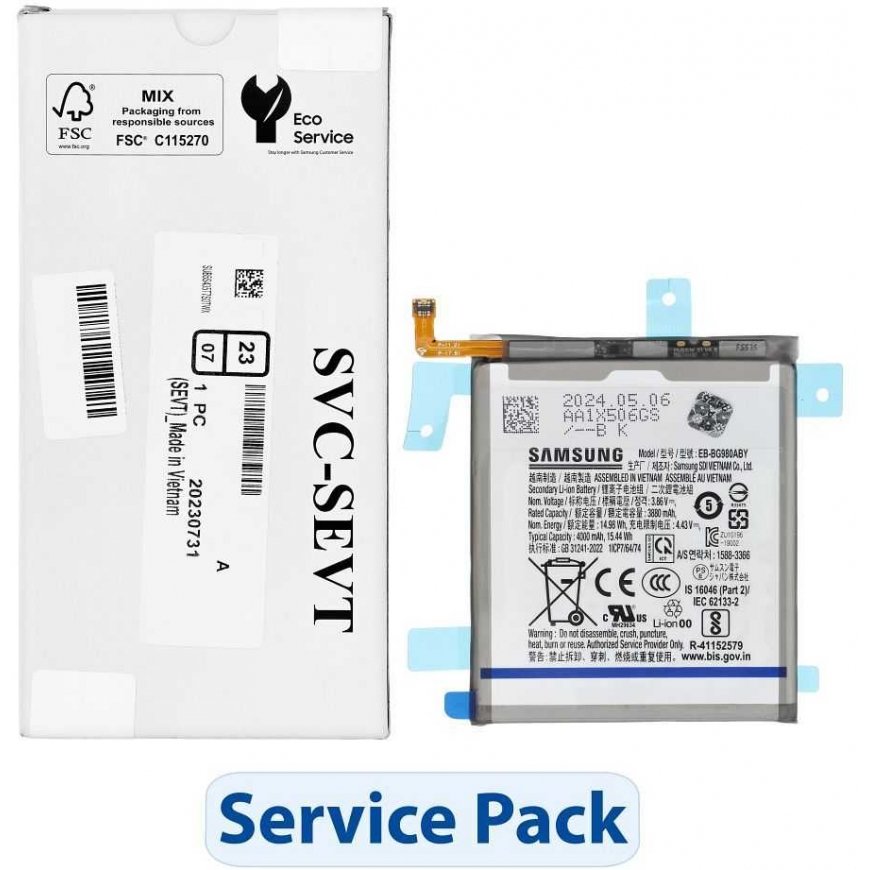"ServicePack Battery" EB-BG980ABY or "SAMSUNG S20 G980F/G981B GH82-22122A"