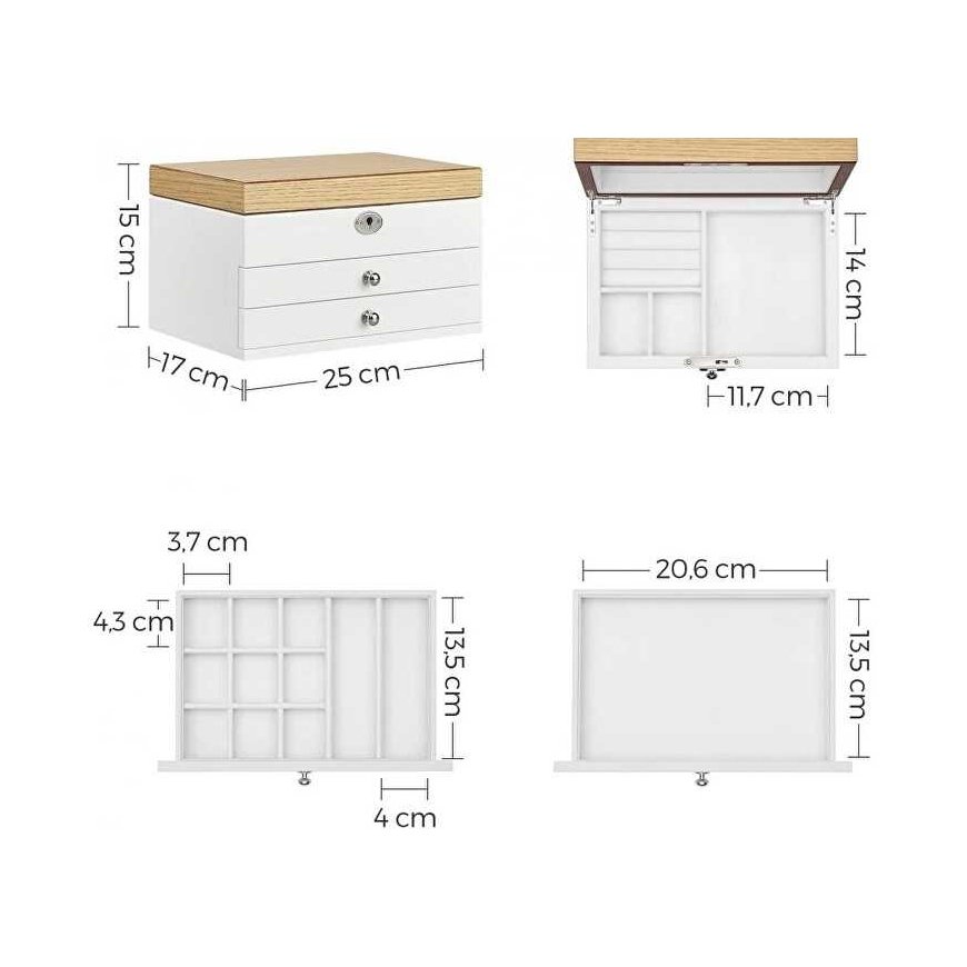 Troli JOW15WNV1 Jewelry organizer / jewelry box with mirror – 3