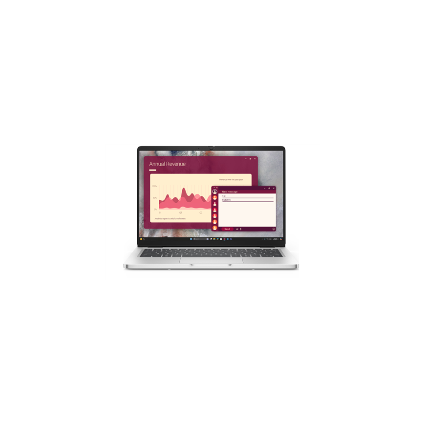 Dell Pro 14 Laptop PC14250 | 14" | FHD+ | Anti-glare | Intel Core Ultra 7 | 255U | 32 GB | DDR5 | Solid-state drive capacity 512