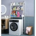 Ultra Clean Shelf above washing machine with hooks, 65 x 25 x 155 cm