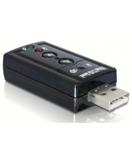 DeLOCK 61645 kaabli soomuutja USB 2.0 2x 3,5 Must