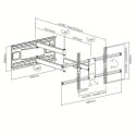 Techly ICA-PLB 490 TV-kiinnike 2,03 m (80") musta Techly ICA-PLB 490 TV-kiinnike 2,03 m (80") musta
