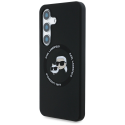 Karl Lagerfeldi silikoonist kahekordne pead ja ring MagSafe Samsung Galaxy S25 musta värvi telefonikaitse Karl Lagerfeldi silikoonist kahekordne pead ja ring MagSafe Samsung Galaxy S25 musta värvi telefonikaitse