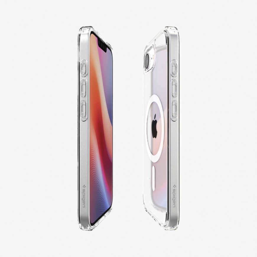 Spigen Ultra Hybrid (MagFit) mobilo telefonu apvalks 15,5 cm (6.1") Aploksne Caurspīdīgs, Balts – 4