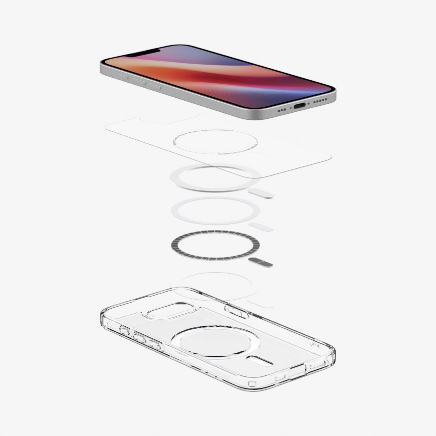 Spigen Ultra Hybrid (MagFit) mobiiltelefoni ümbris 15,5 cm (6.1") Kate Läbipaistev, Valge – 5