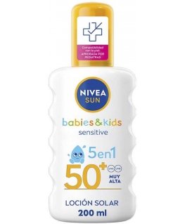 Nivea SUN BABIES&KIDS 5 in 1 saulės losjonas SPF50+ 200 ml