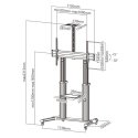 Techly ICA-TR24 TV cabinet/entertainment centre 1 shelves