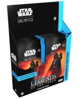Fantasy Flight Games Star Wars: Unlimited - Легенды Силы Карбонитный Бустер Экран (12 Бустеров)
