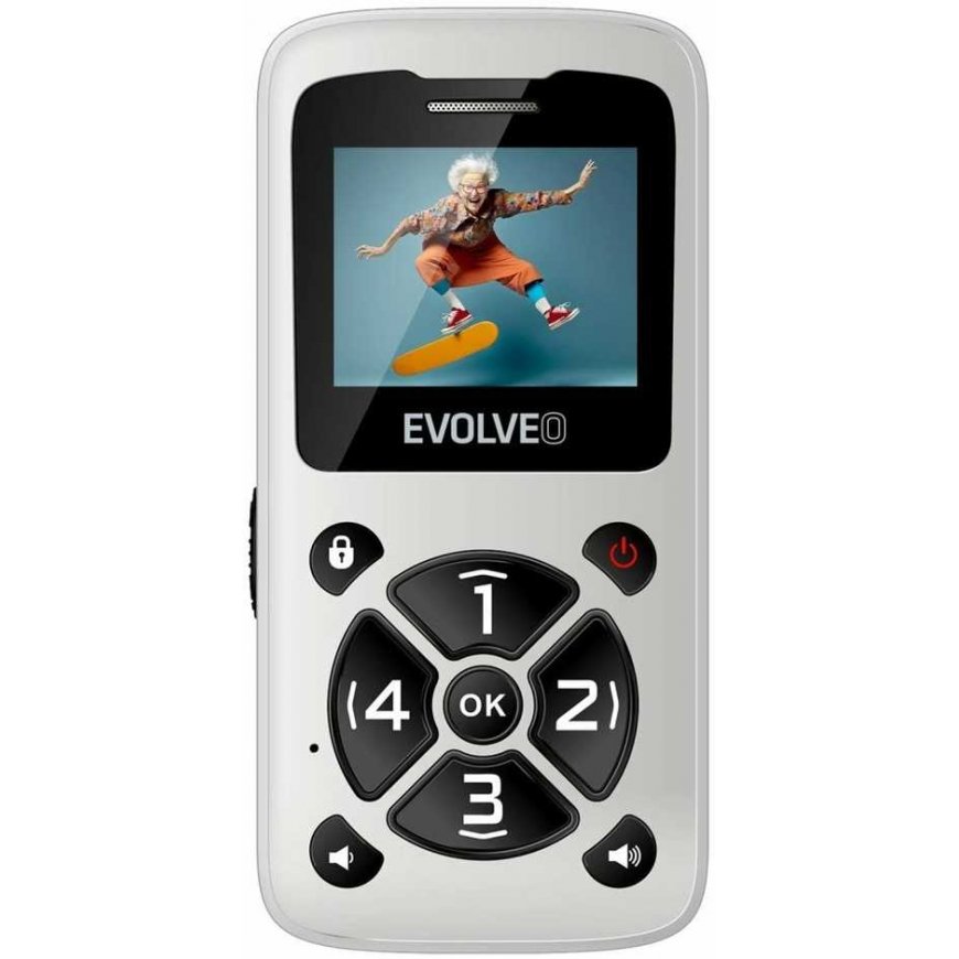 EVOLVEO Mobiltelefon vanuritele EasyPhone ID, valge – 2