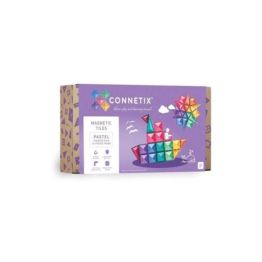 Trefl Connetix Pastel Starter Set 64 pieces