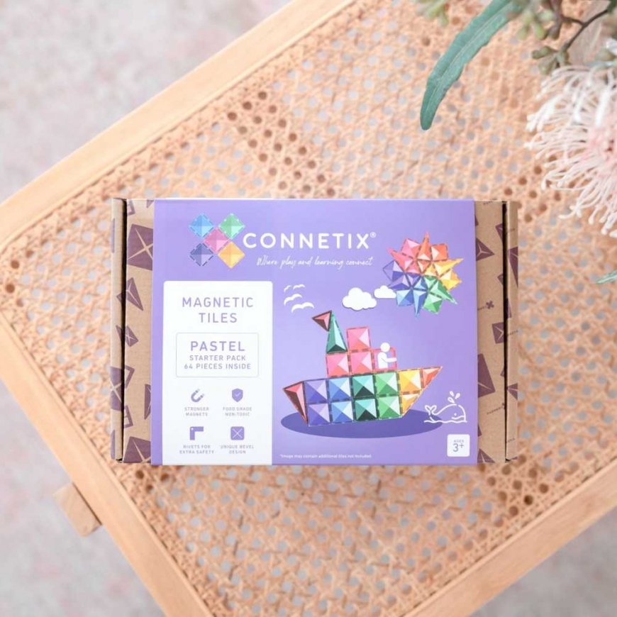Trefl Connetix Pastelinis STARTER komplekts 64 daļas – 2