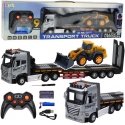 Lean Toys Tālvadības RC kravas automašīna ar ekskavatora gaismām un skaņām 1:24 Lean Toys Tālvadības RC kravas automašīna ar ekskavatora gaismām un skaņām 1:24