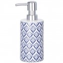 Bathroom dispenser for liquid soap, container with pump and decorative pattern - 360 ml, WENKO Bathroom dispenser for liquid soap, container with pump and decorative pattern - 360 ml, WENKO