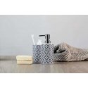 Bathroom dispenser for liquid soap, container with pump and decorative pattern - 360 ml, WENKO Bathroom dispenser for liquid soap, container with pump and decorative pattern - 360 ml, WENKO