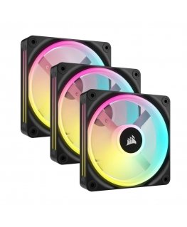 Corsair Air CO-9051002-WW Tietokoneen jäähdytysjärjestelmä Tietokonekotelo Tuuletin 12 cm musta 3 kpl
