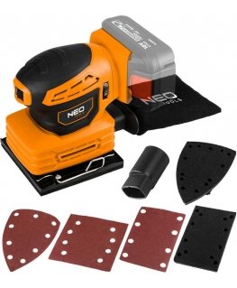 Neo Tools Energy+ 18V 3-in-1 orbitinis šlifuoklis, be akumuliatoriaus