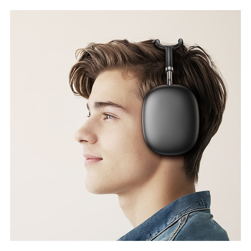 Наушники Borofone BO22 Plus Elegant Bluetooth серого цвета – 3