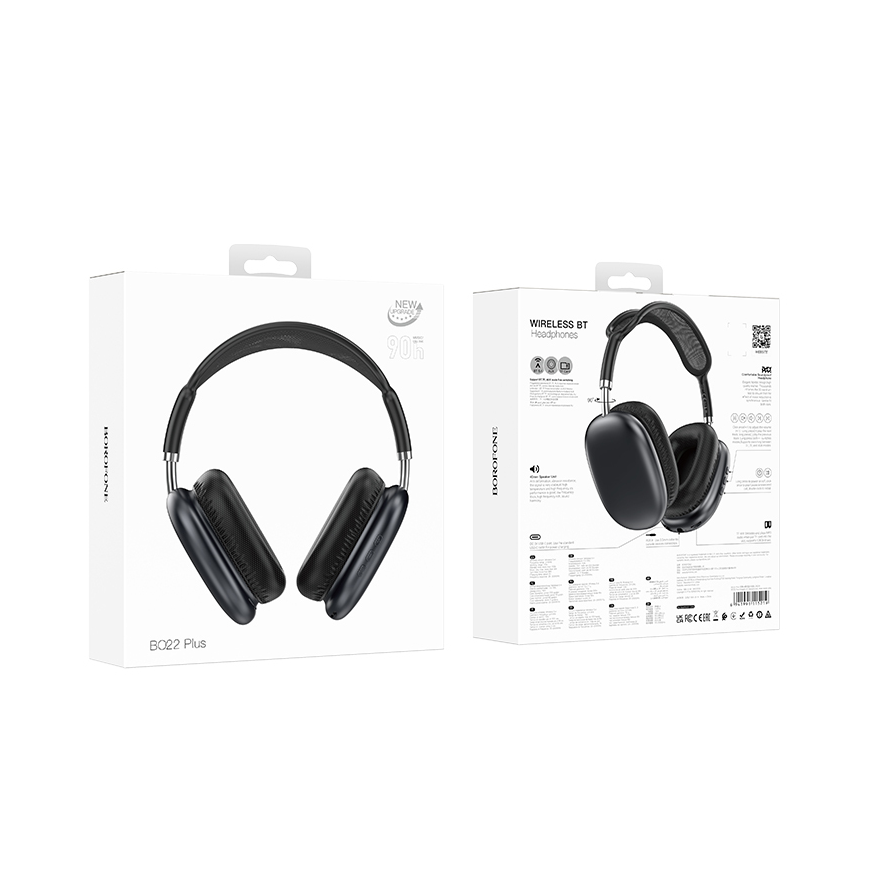 Borofone-kuulokkeet BO22 Plus Elegant bluetooth harmaana – 4