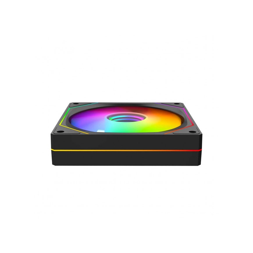 Rampage korpusa ventilators 120 mm, 1800 apgr./min., bezgalīgas cilpas, ARGB, melns, PWM – 2