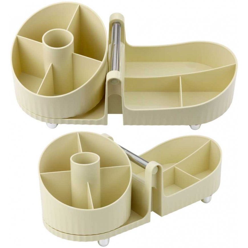 Lean Cosmetics Organizer Office Accessories Handle rusvai gelsvas