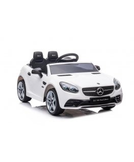 Lean Cars Dual Electric Car for Kids Mercedes SLC 300, white