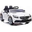 Lean Cars Dvivietis sähköauto lapsille Mercedes SLC 300, valkoinen