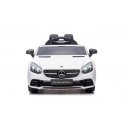 Lean Cars Dual Electric Car for Kids Mercedes SLC 300, white
