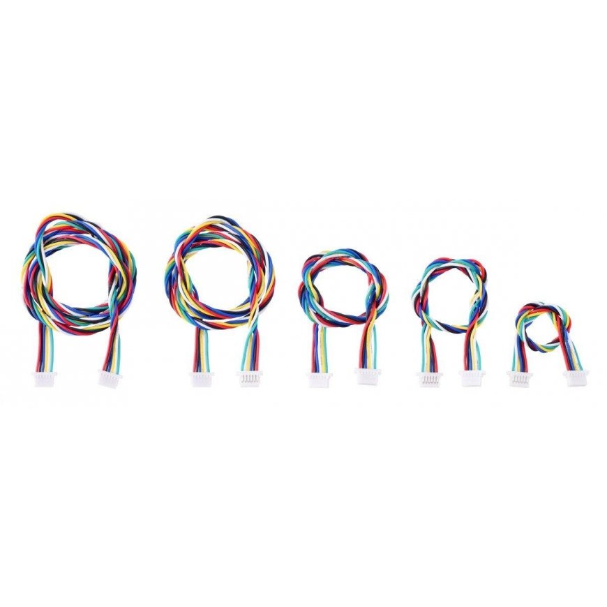 6 contact socket-socket JST SH style cable 25cm, Pololu 4767 – 3
