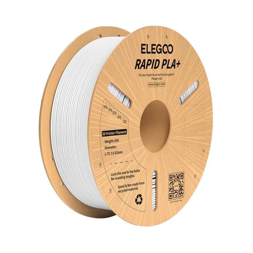 ELEGOO Rapid PLA+ Filament white color