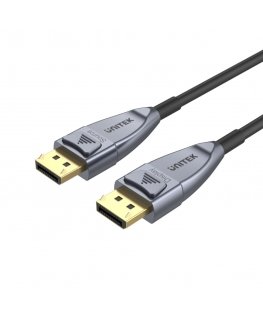 UNITEK C1617GY DisplayPort-kaabel 15 m Must, Hõbe