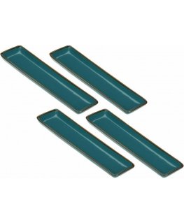 ROSE&TULIPANI КОНЦЕРТ ОТТАНИ Набор прямоугольных подносов 32 x 8 см