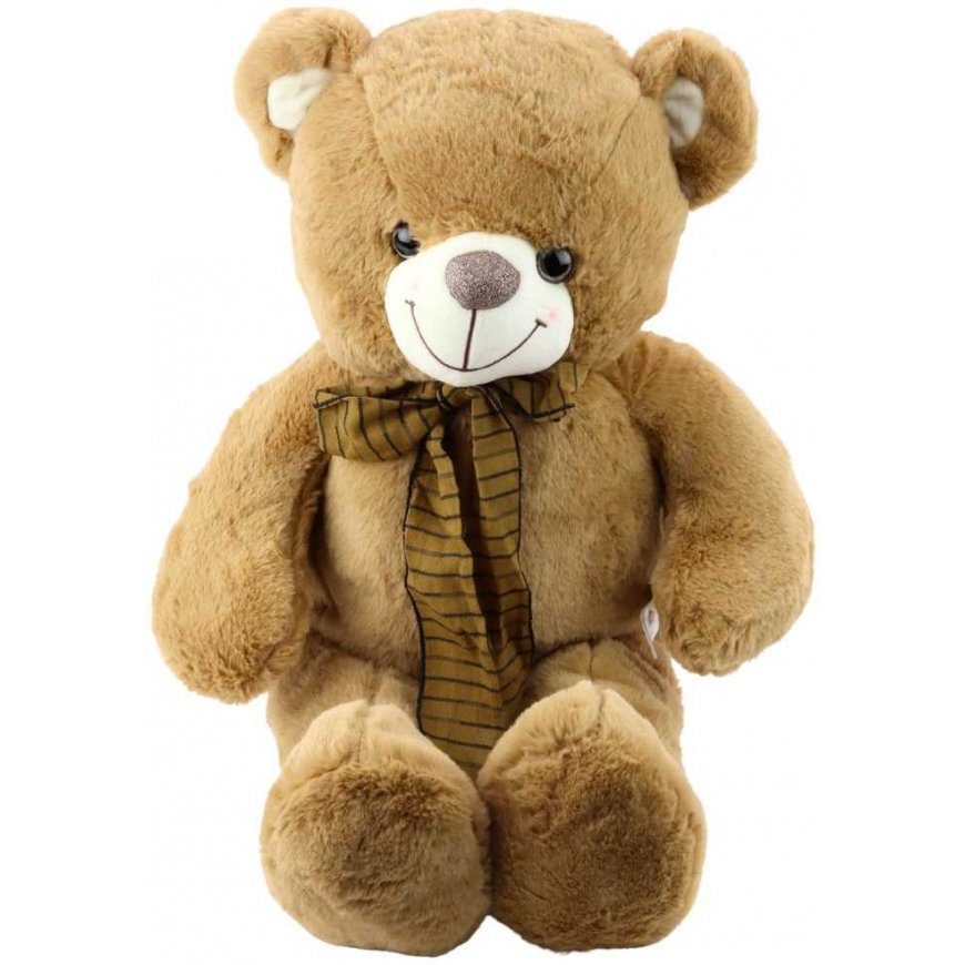 Lean Toys Pliušinis meškinas su kaspinu 60 cm