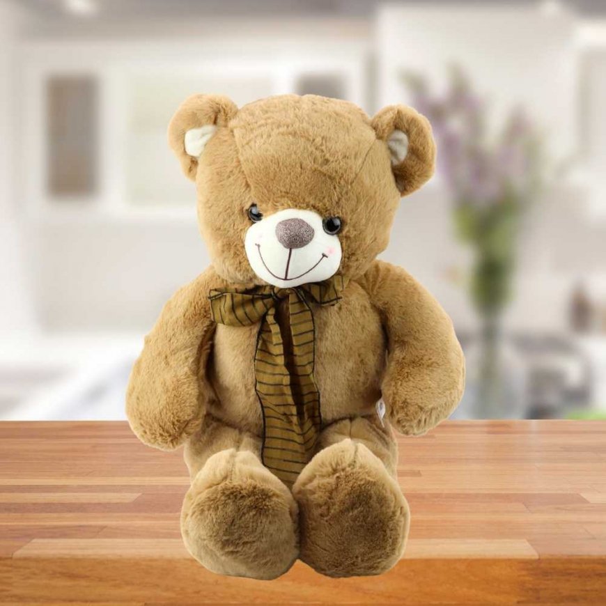 Lean Toys Pliušinis lācis ar lentīti 60 cm – 2