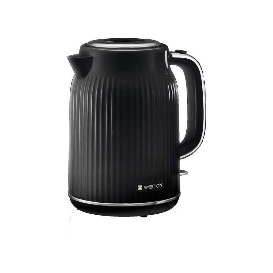 Electric kettle 1.7 l, black, AMBITION ELECTRO