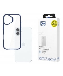 3MK Satin Armor Case+ matkapuhelimen suojakotelo 17 cm (6.7") Suojus Sininen, Läpinäkyvä
