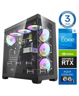 INTOP AQUA i5-14400F 64GB DDR5 1TB SSD M.2 NVME RTX5070Ti 16GB no-OS