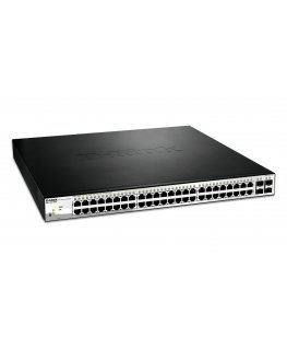 D-Link DGS-1210-52MP Managed L2 Gigabit Ethernet (10/100/1000) Power over Ethernet (PoE) Black, Grey