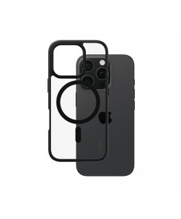 PanzerGlass CARE by ® Flagship Case Transparent Urban Combat w. Black Frame & MagSafe iPhone 16 Pro