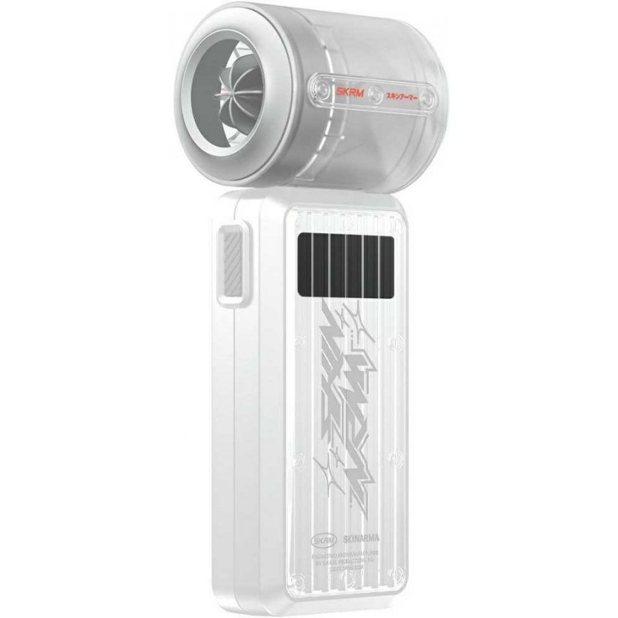 Kantav ventilaator Skinarma Gyro 4000 mAh valge värviga