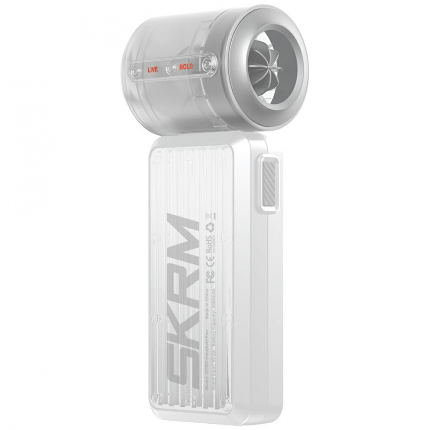 Nešiojams ventilators Skinarma Gyro 4000 mAh baltā krāsā – 3