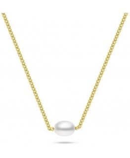 Brilio Silver auksu padengtas moterų pakabukas su tikra perla NCL211Y