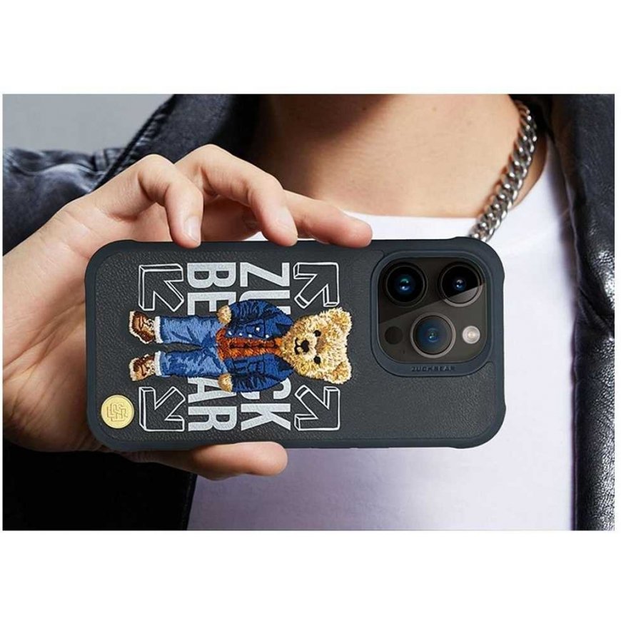 ZuckBear ZUCK BEAR vāciņš SAN FRANCISCO FORTUNE, paredzēts IPHONE 16 Pro sociālajai atmosfērai
