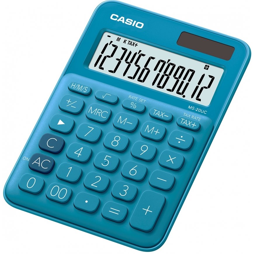Casio MS-20UC-BU skaičiuotuvas Desktopas Pagrindinis skaičiuotuvas Mėlyna