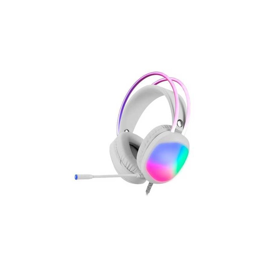 MARVO HG8959 Lumi 40 RGB Laidinės žaidimų ausinės | USB | 3.5 mm | Baltos